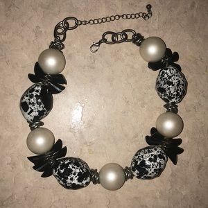 Large Abstract Pearl Choker